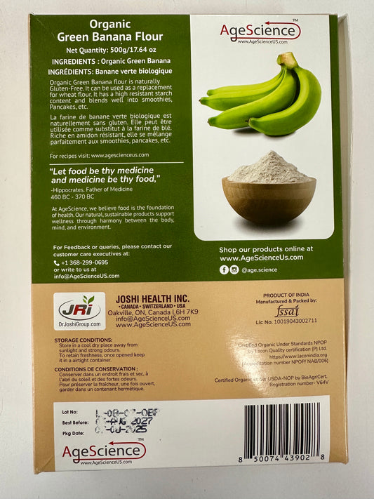 Organic Green Banana Flour By Age Science