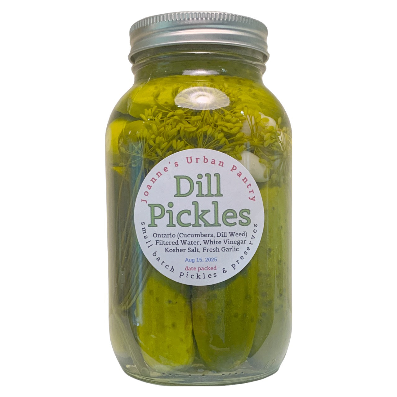 Dill Pickles By Joanne's Urban Pantry