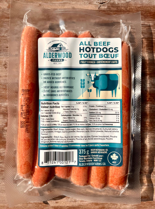 Hot Dog Sausages By Alderwood Farm