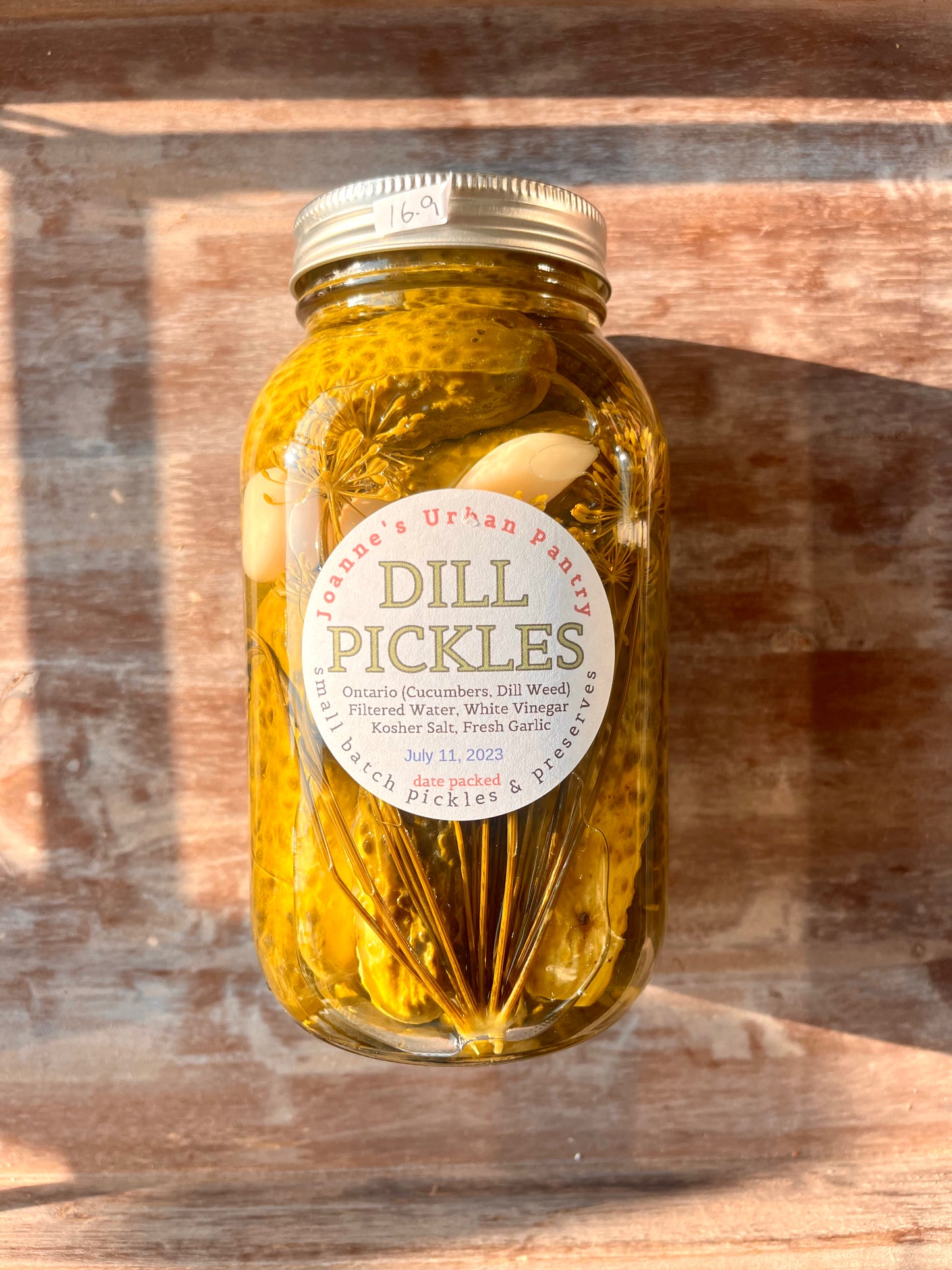 Dill Pickles By Joanne's Urban Pantry