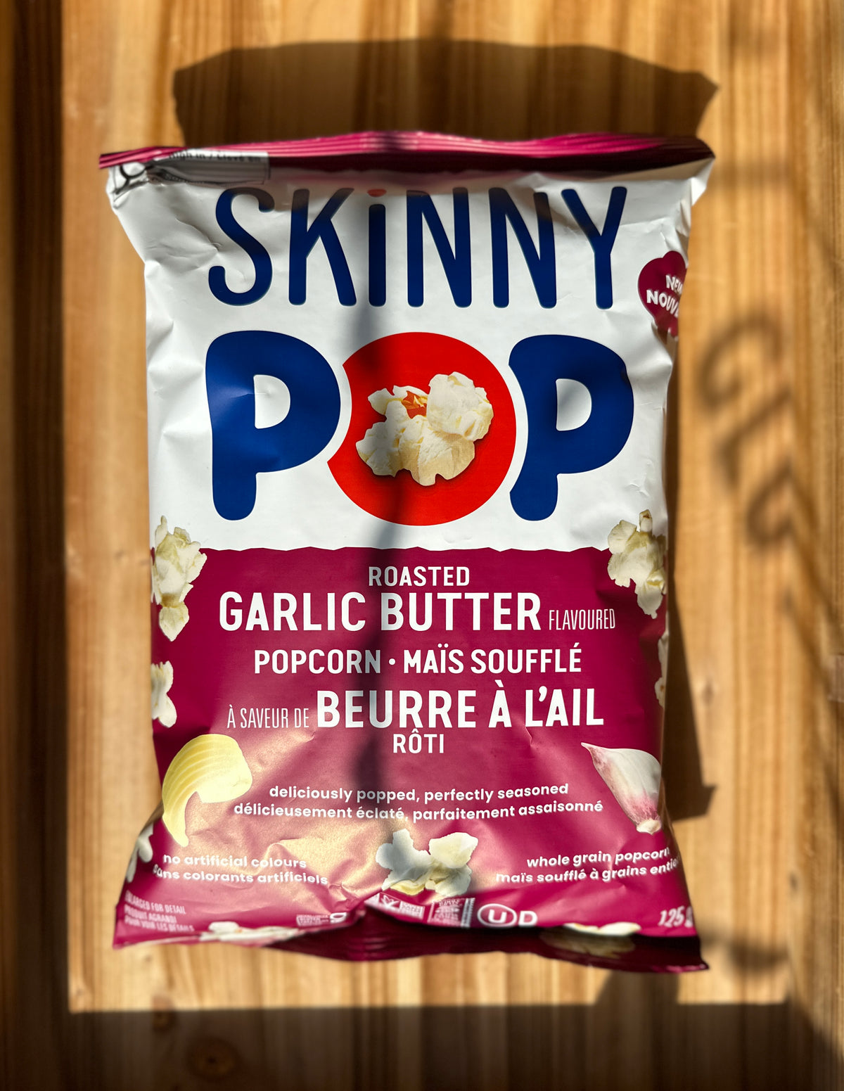 Skinny Popcorn Roasted Garlic Butter Flavoured