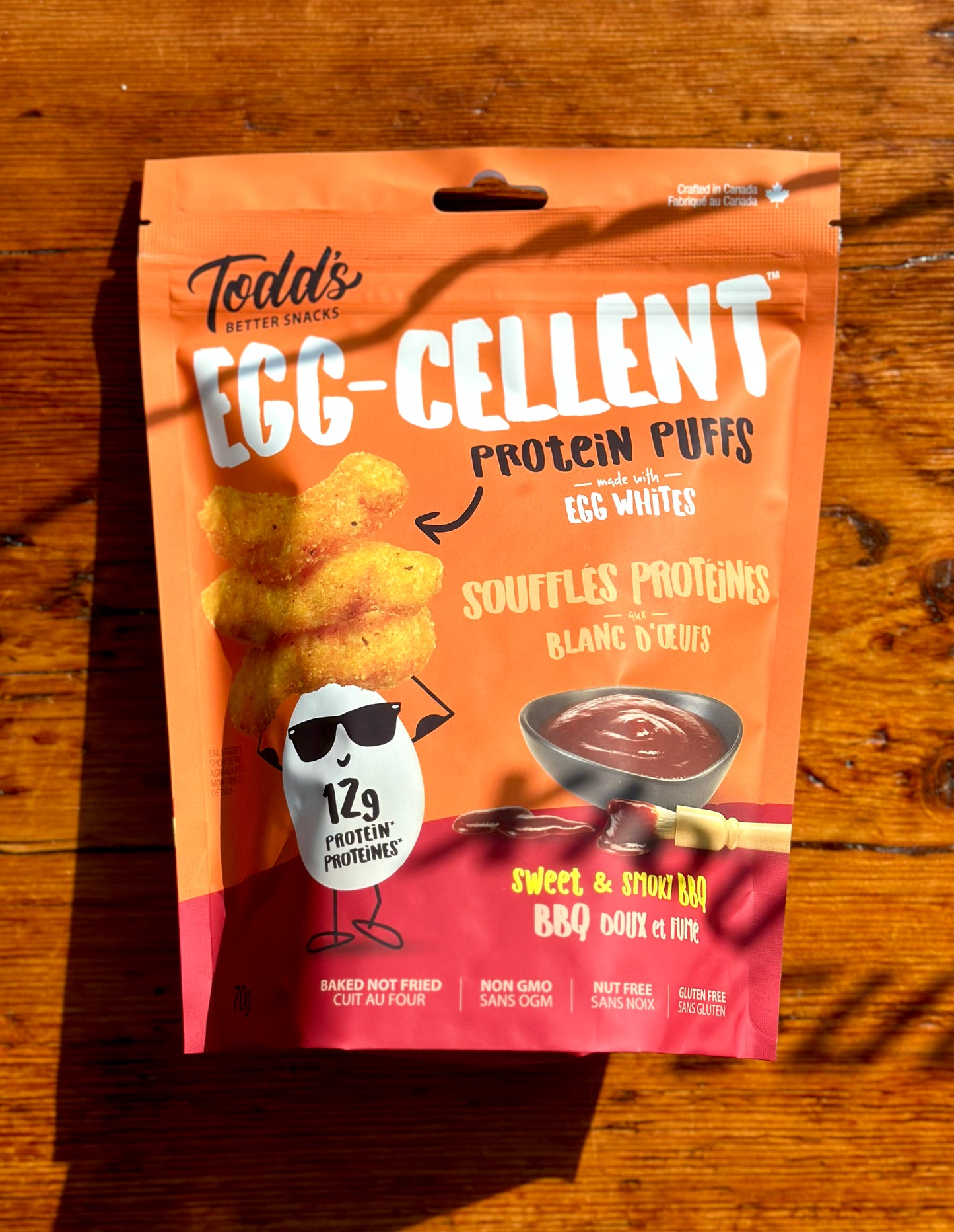 Sweet And Smoky BBQ Protein Puffs By Todd’s Better Snacks
