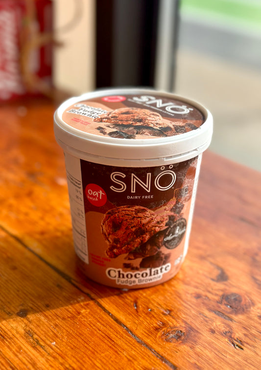 Dairy-Free Chocolate Fudge Brownie Ice Cream By Sno