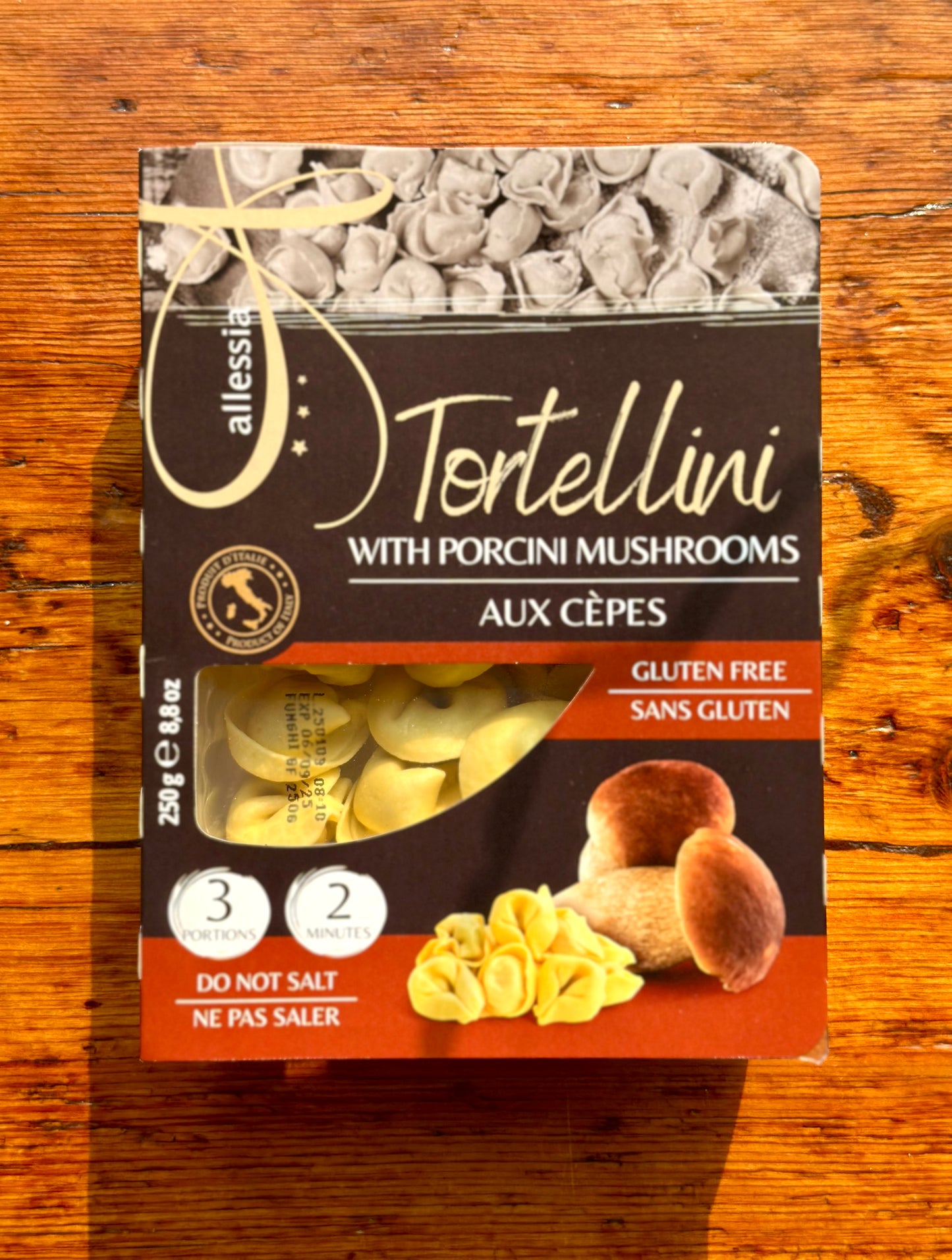 Tortellini With Porcini Mushrooms (on special for exp.date)
