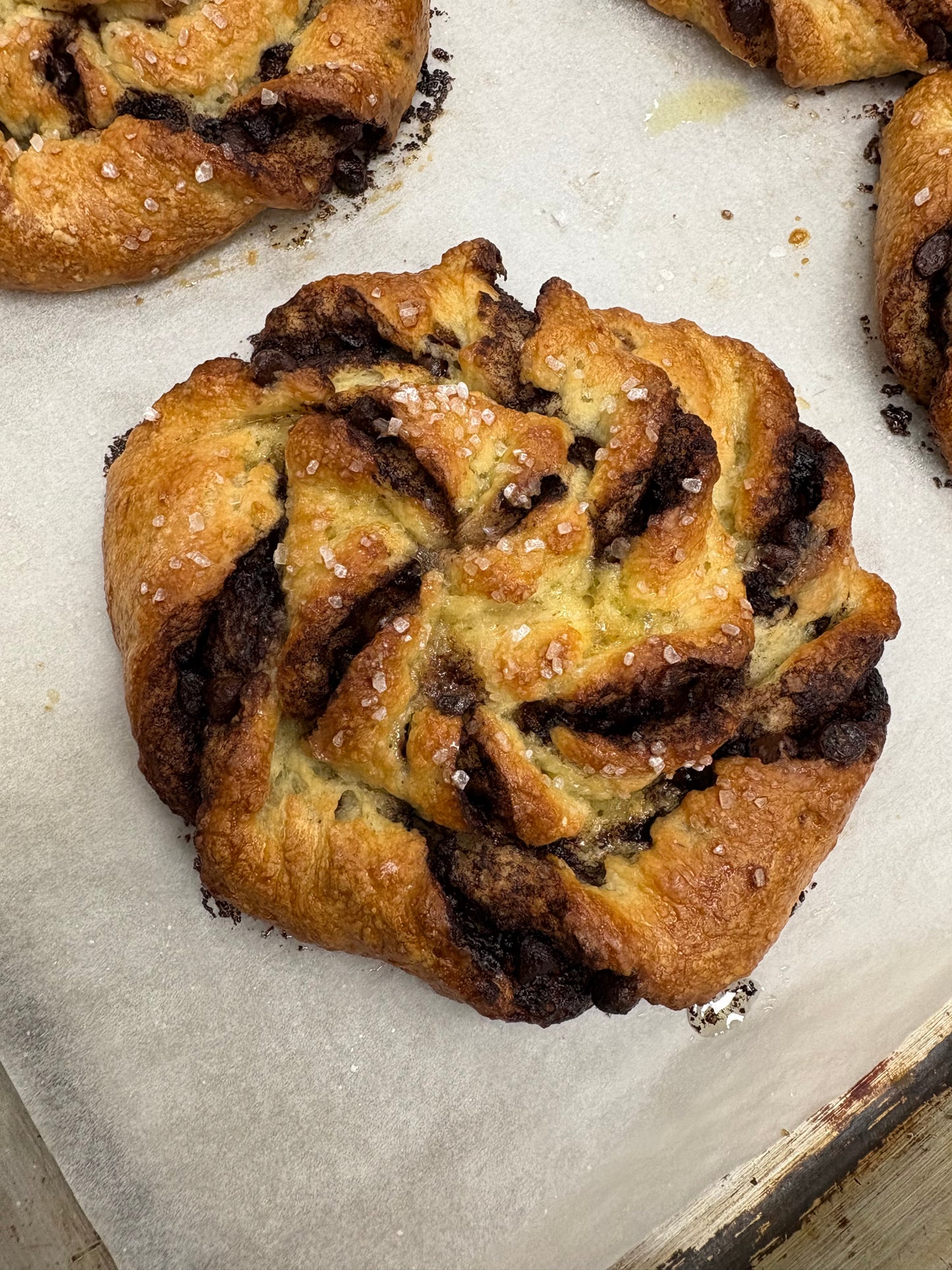 Chocolate Swirl Bun/Danish (4)
