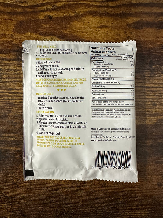 Street Tacos Seasoning by Casa Bonita