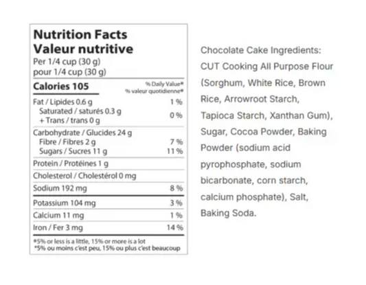 Cut Cooking Gluten Free Cake Mix Chocolate 622g