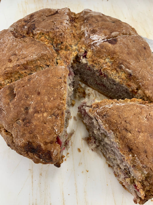 Scones - Assorted (1 full round “cut” in 4 or 6 pieces)