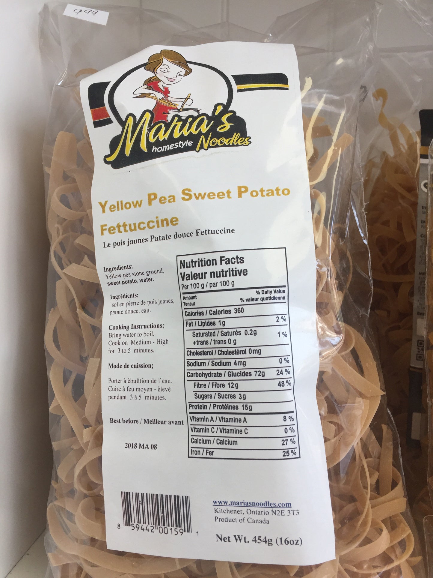 Maria's Pasta Yellow Pea & Sweet Potato