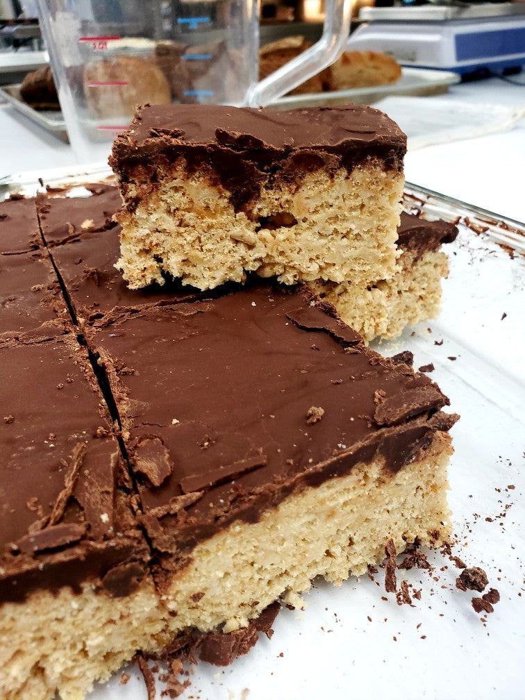 Rice Krispies Square covered with Dark Chocolate