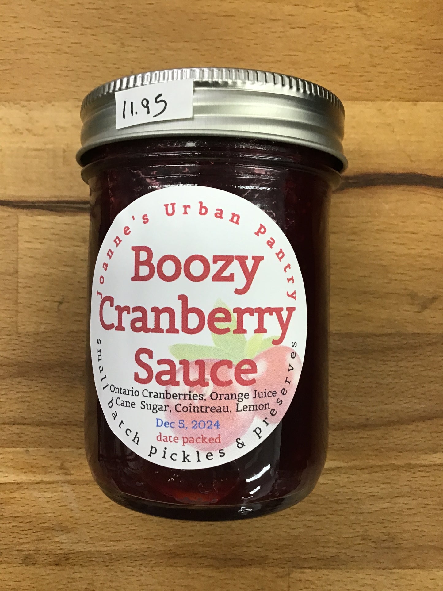 Boozy Cranberry Sauce By Joanne’s Urban Pantry