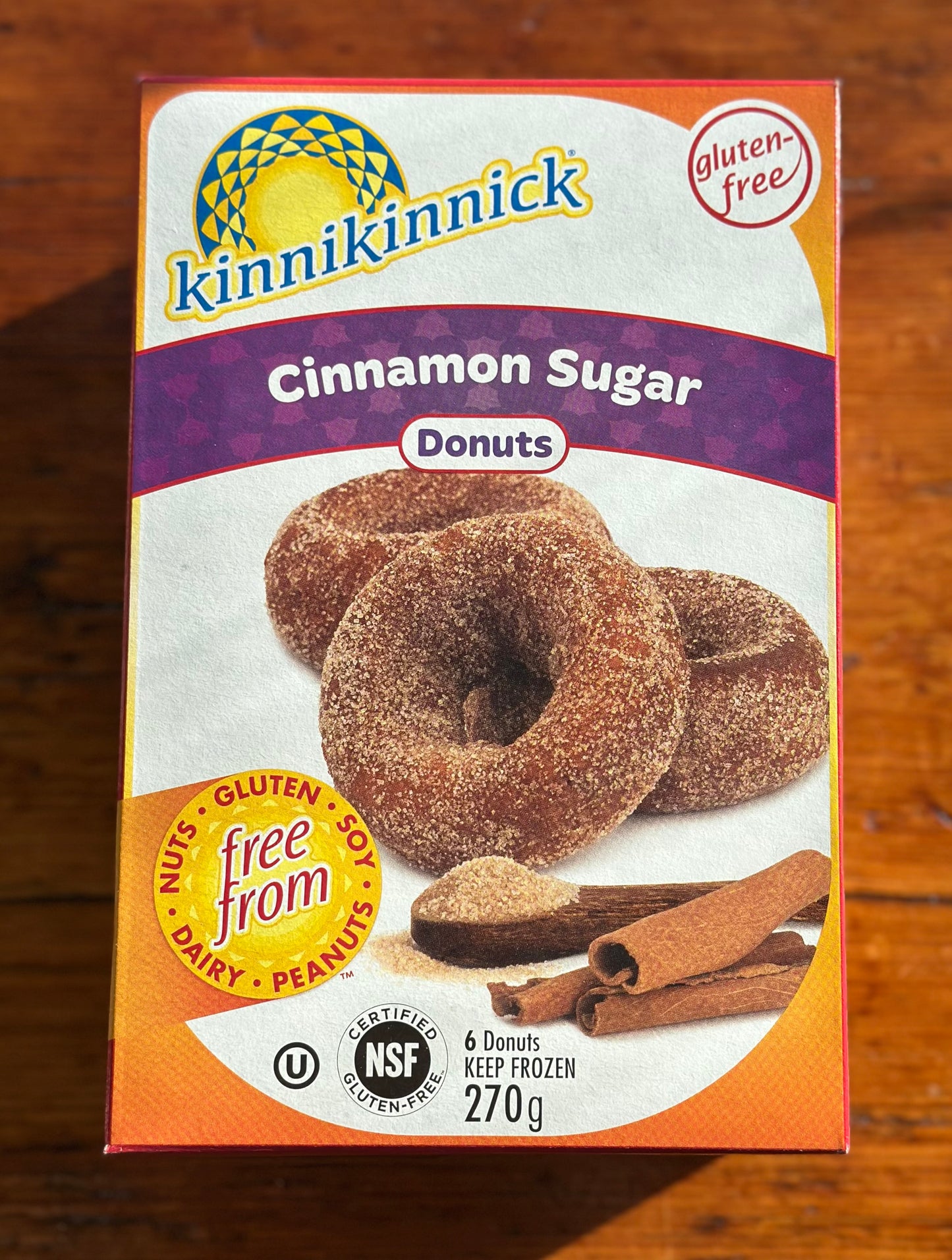 Kinnikinnick Cinnamon Sugar Donuts
