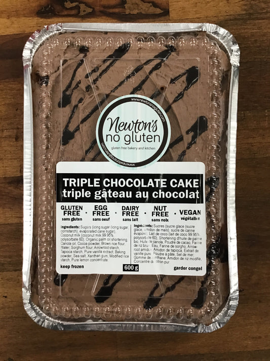 Triple Chocolate Cake By Newton’s No Gluten