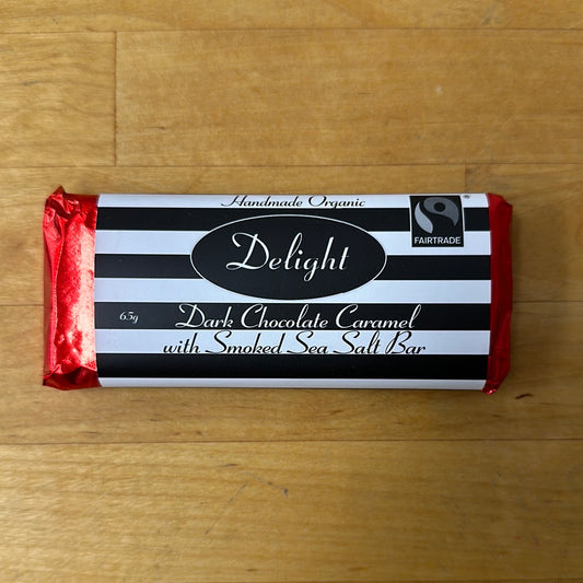 Dark Chocolate Caramel Bar With Smoked Sea Salt