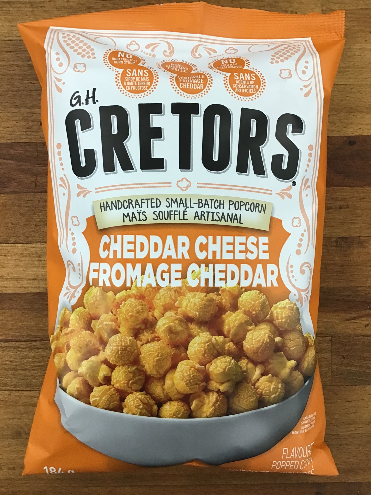 Cheddar Cheese Handcrafted Small-Batch Popcorn By G.H. Cretors