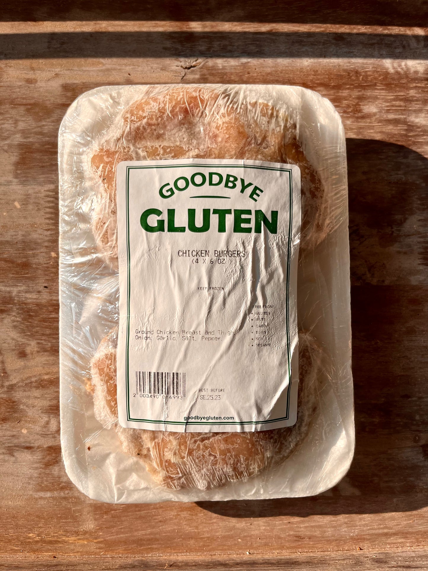 Chicken Burgers By Goodbye Gluten