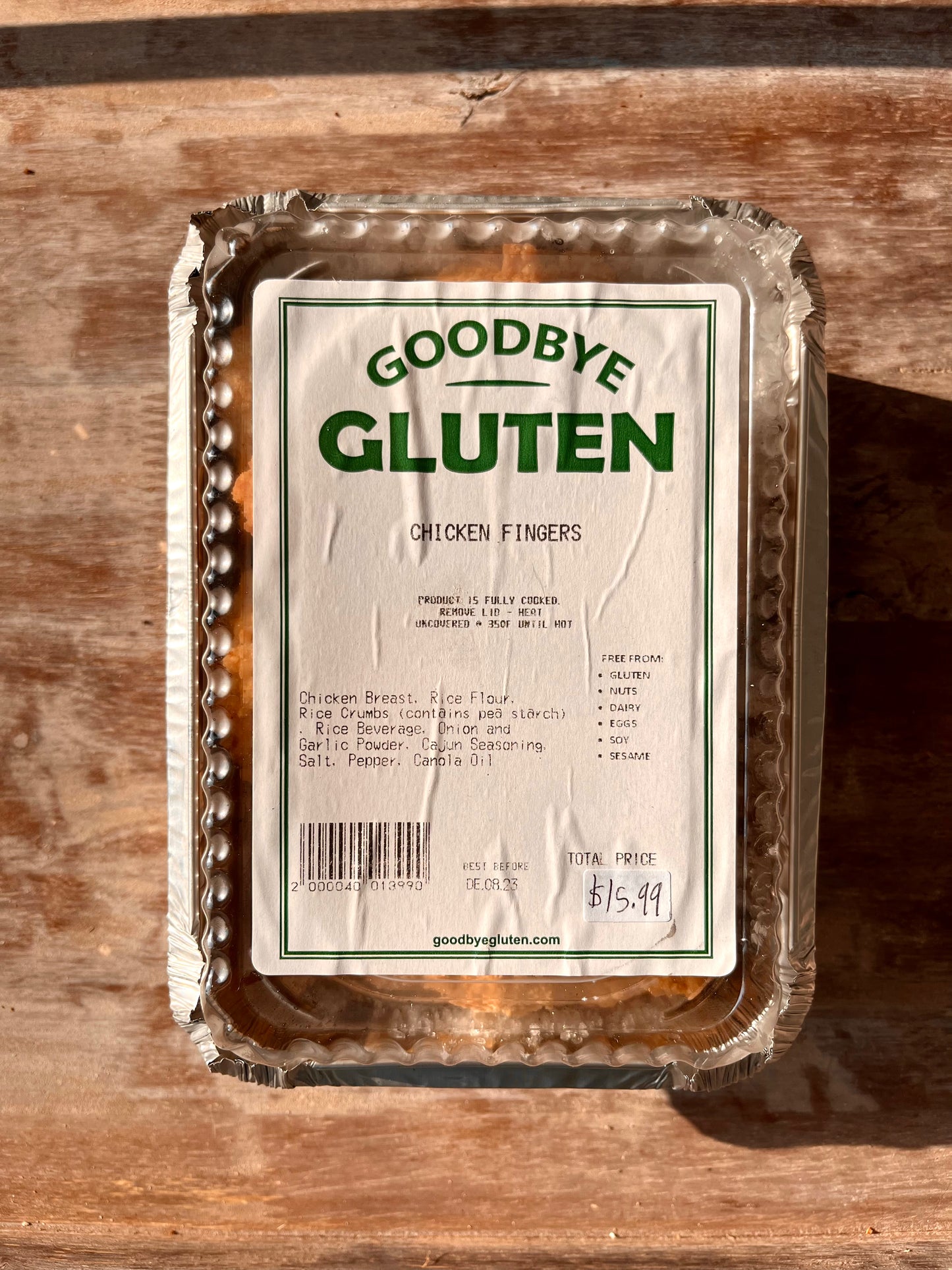 Chicken Fingers By Goodbye Gluten