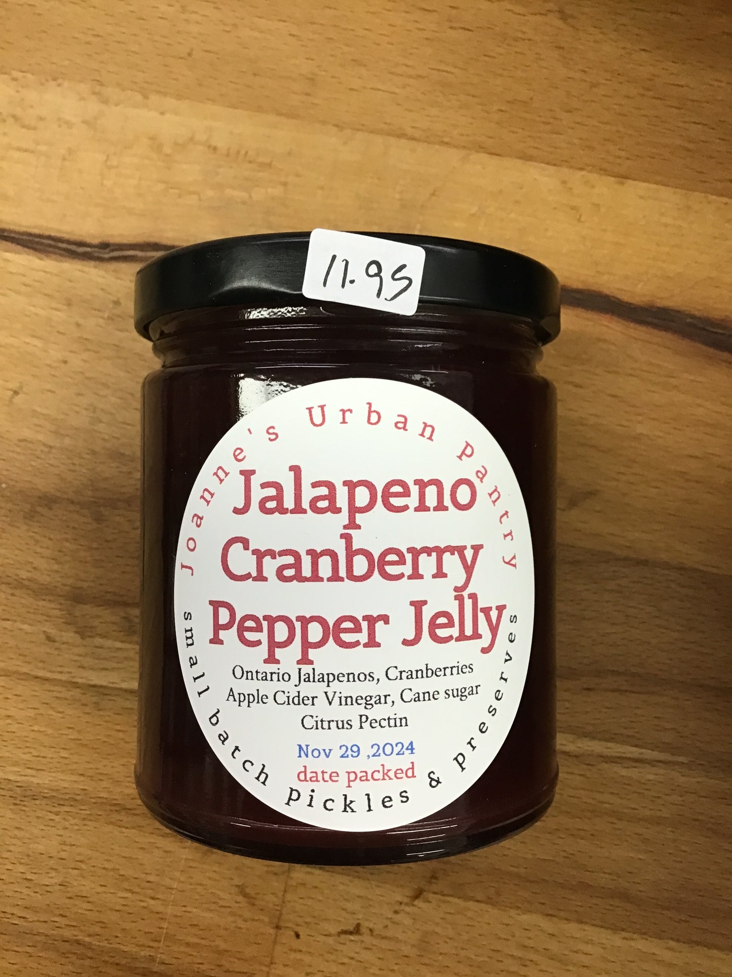 Jalapeño Cranberry Pepper Jelly 250 mL By Joanne’s Urban Pantry