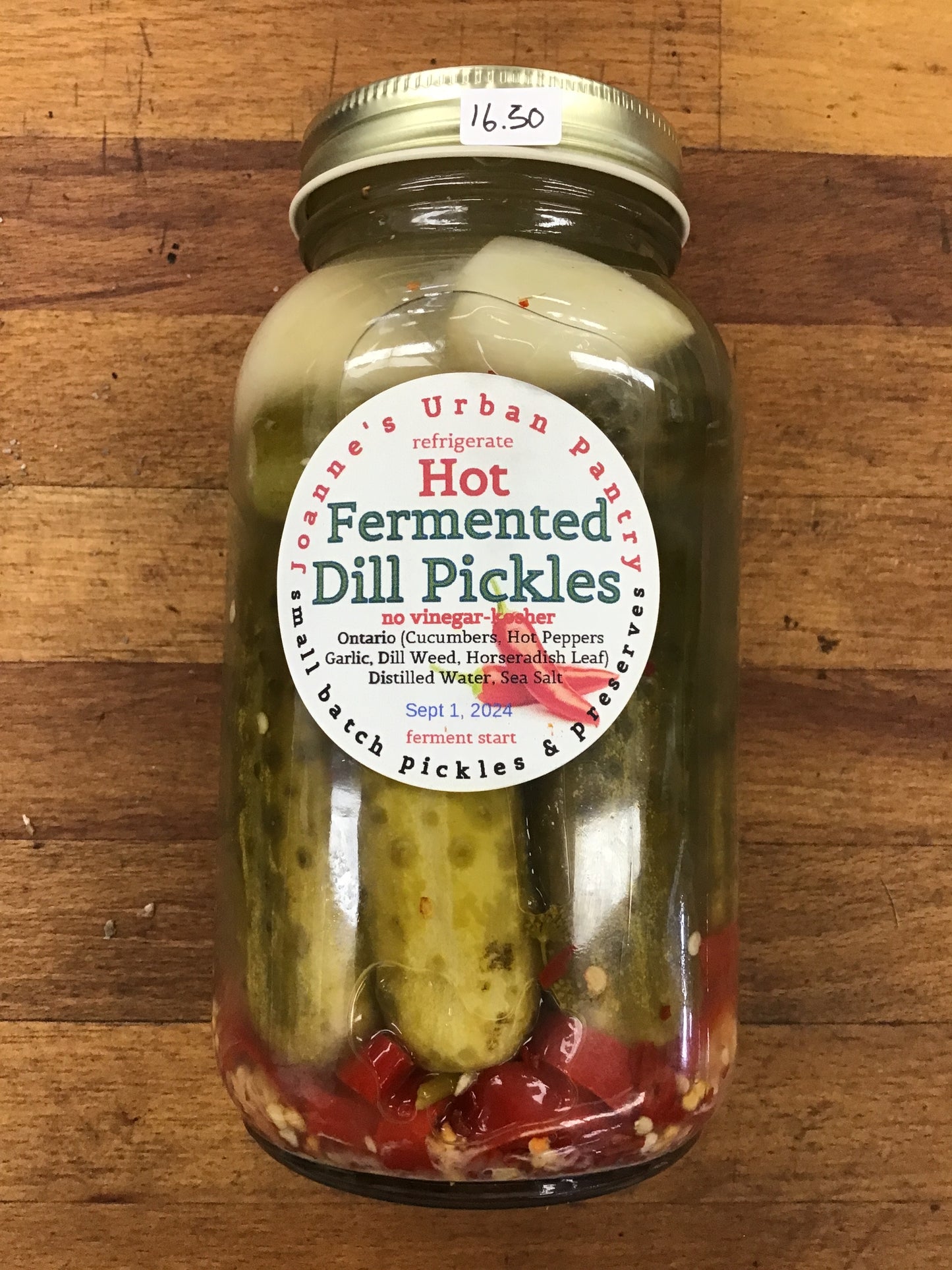 Hot Fermented Dill Pickles