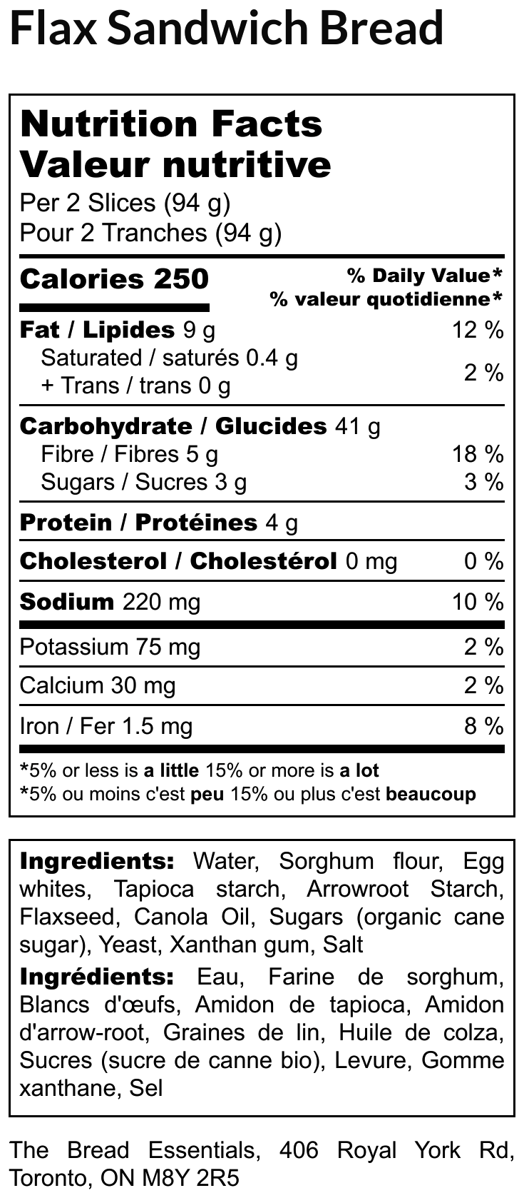 Flaxseed Sandwich Bread