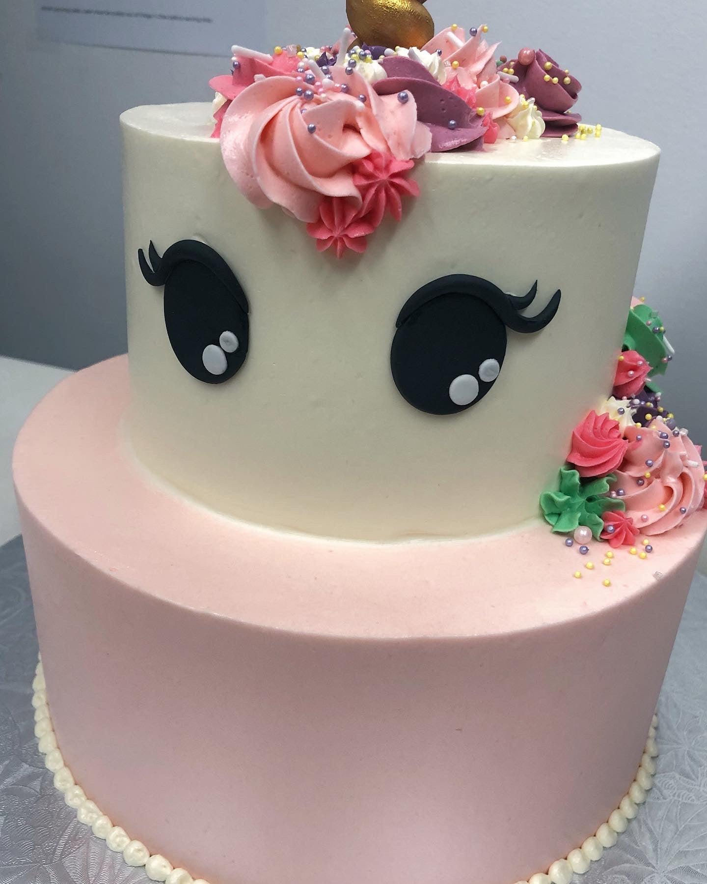 2 Tier Unicorn Cake