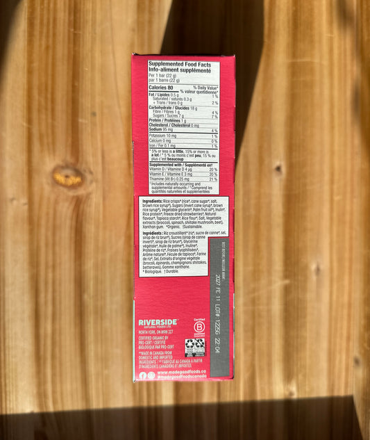 Organic Strawberry Crispy Squares by Made Good