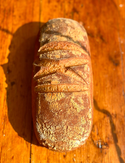 White Free Form Sourdough Bread