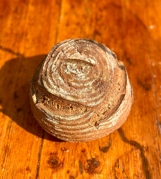 Wholegrain Free Form Sourdough Bread