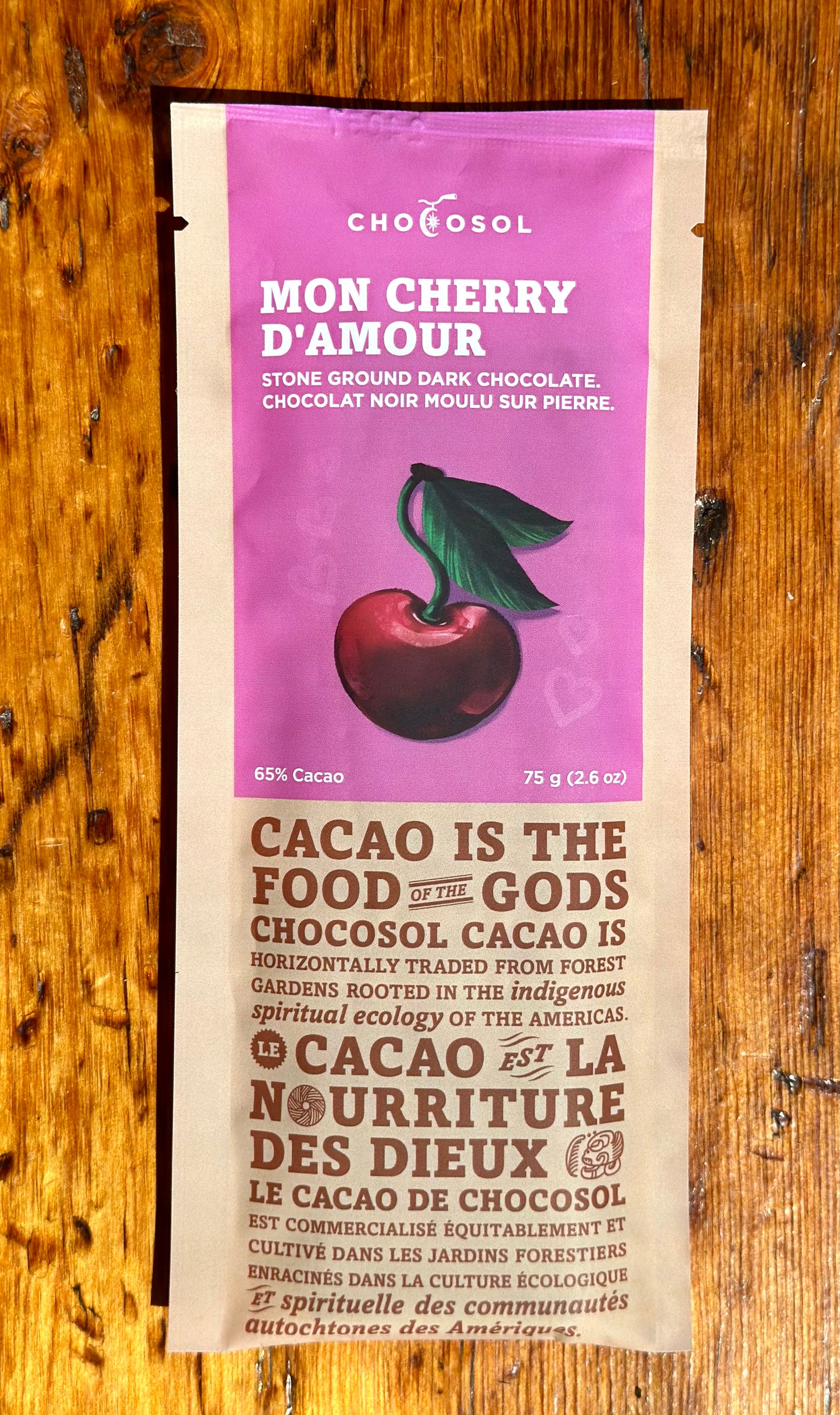 Mon Cherry D’Amour Dark Chocolate By Chocosol