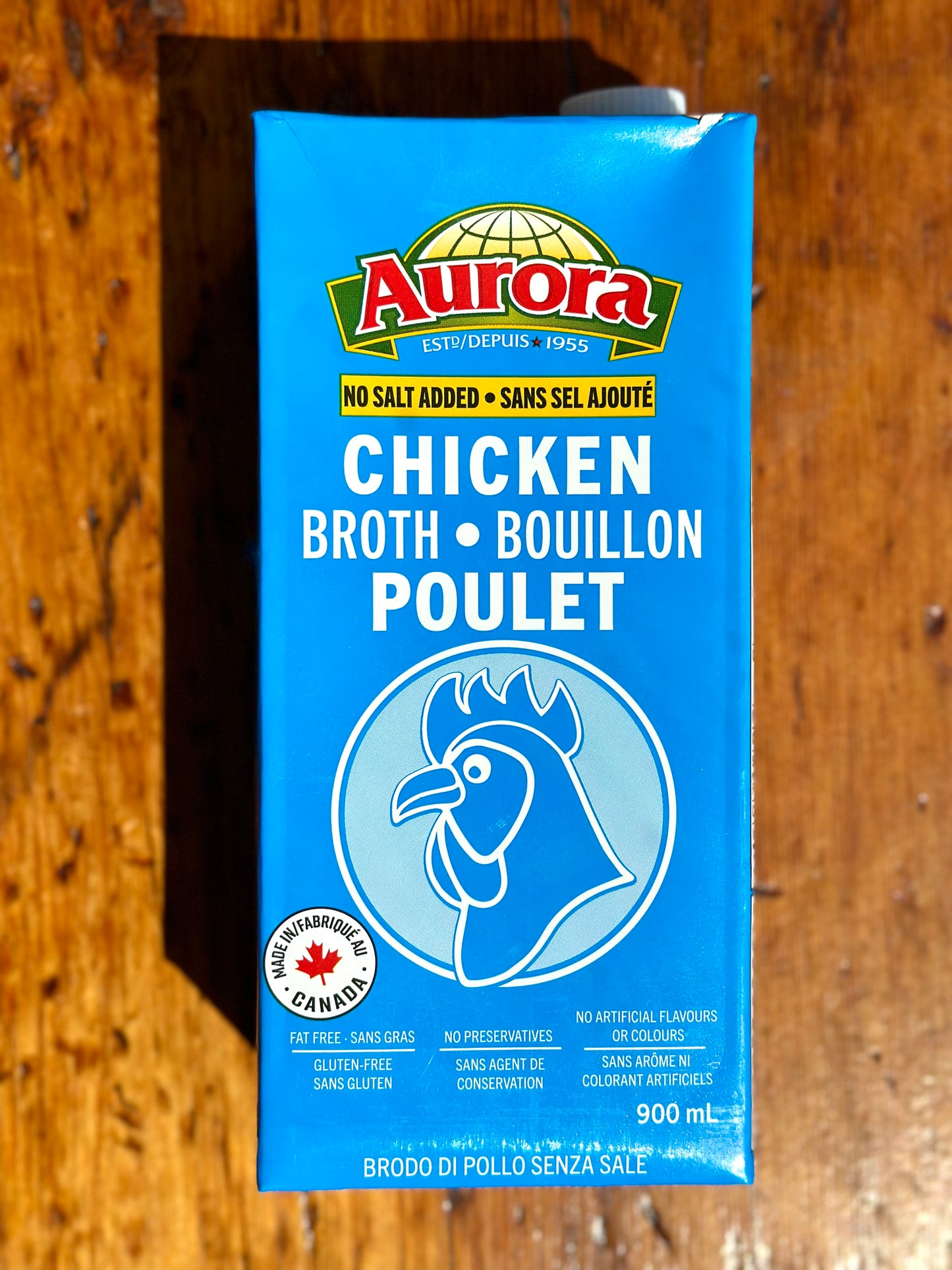 Chicken Broth (No Salt) By Aurora