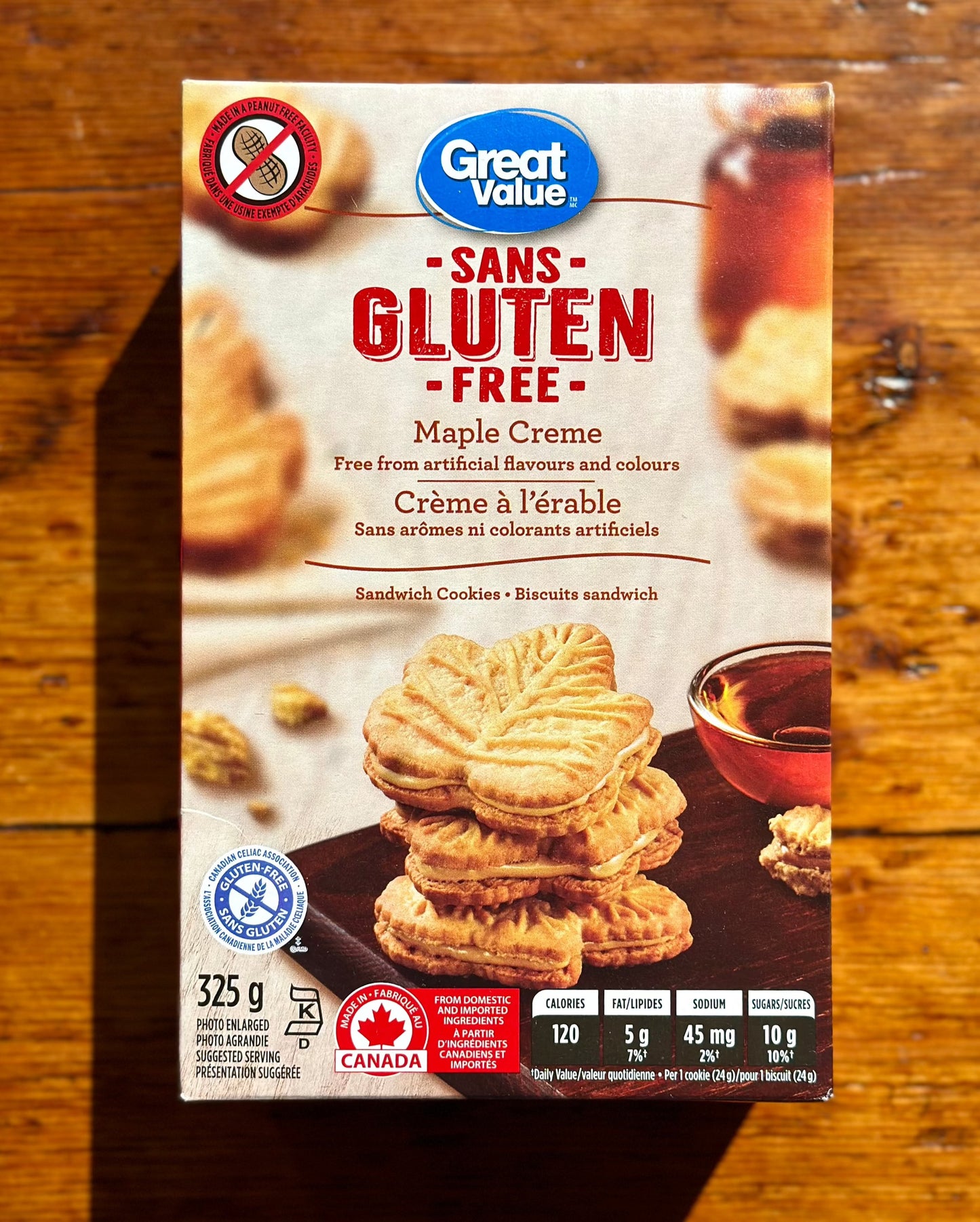 Maple Cream Cookies By Great Value