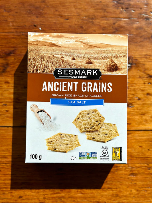 Ancient Grain Sea Salt Crackers By Sesmark