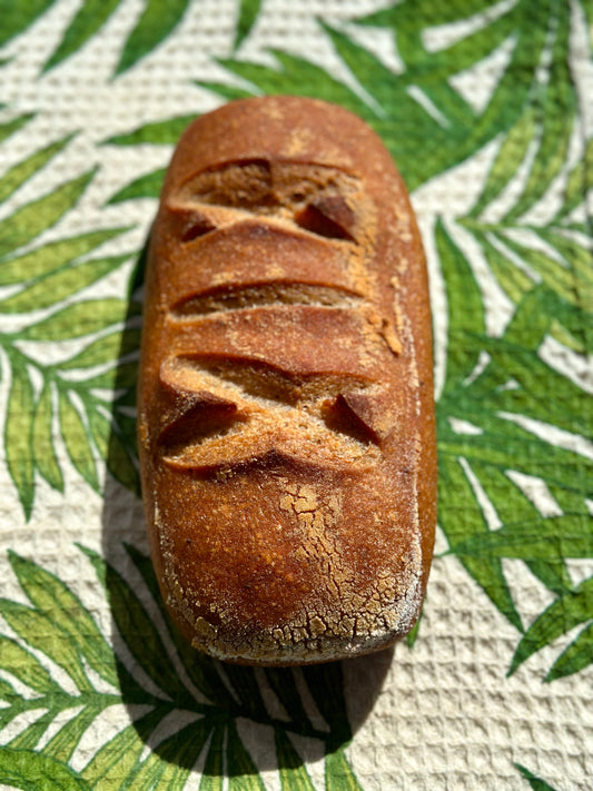 White Free Form Sourdough Bread