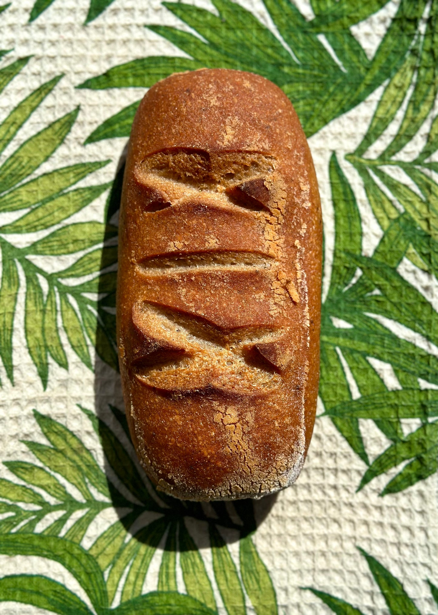 White Free Form Sourdough Bread