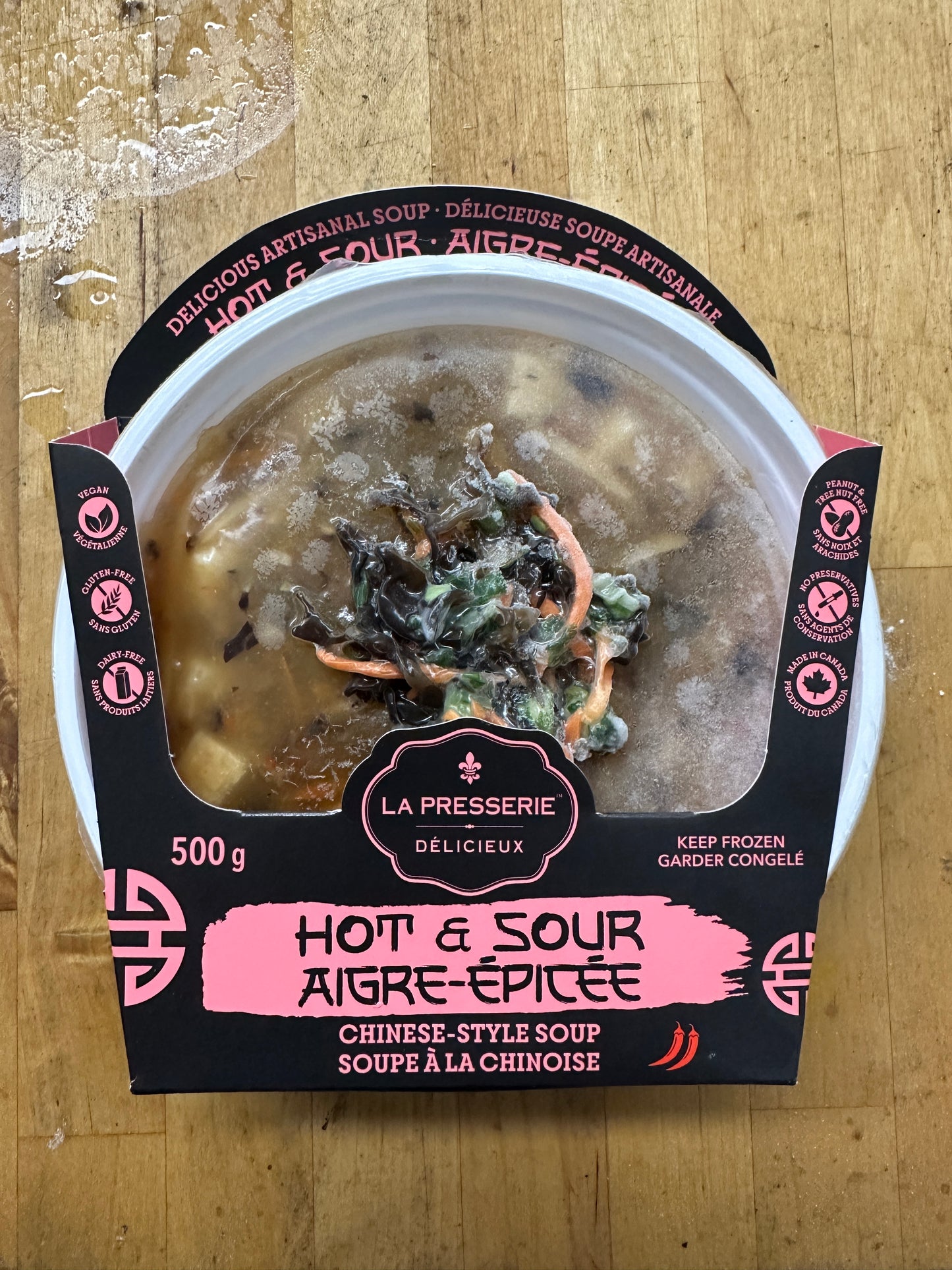 Hot and Sour Chinese Style Soup By La Presserie
