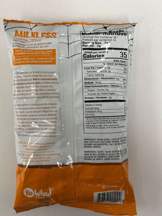 Milkless Mini Bars Halloween Display Case By No Whey Foods