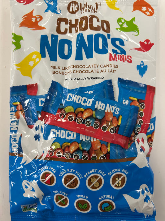 Choco No No’s Mini Pack Halloween Display By No Whey Foods