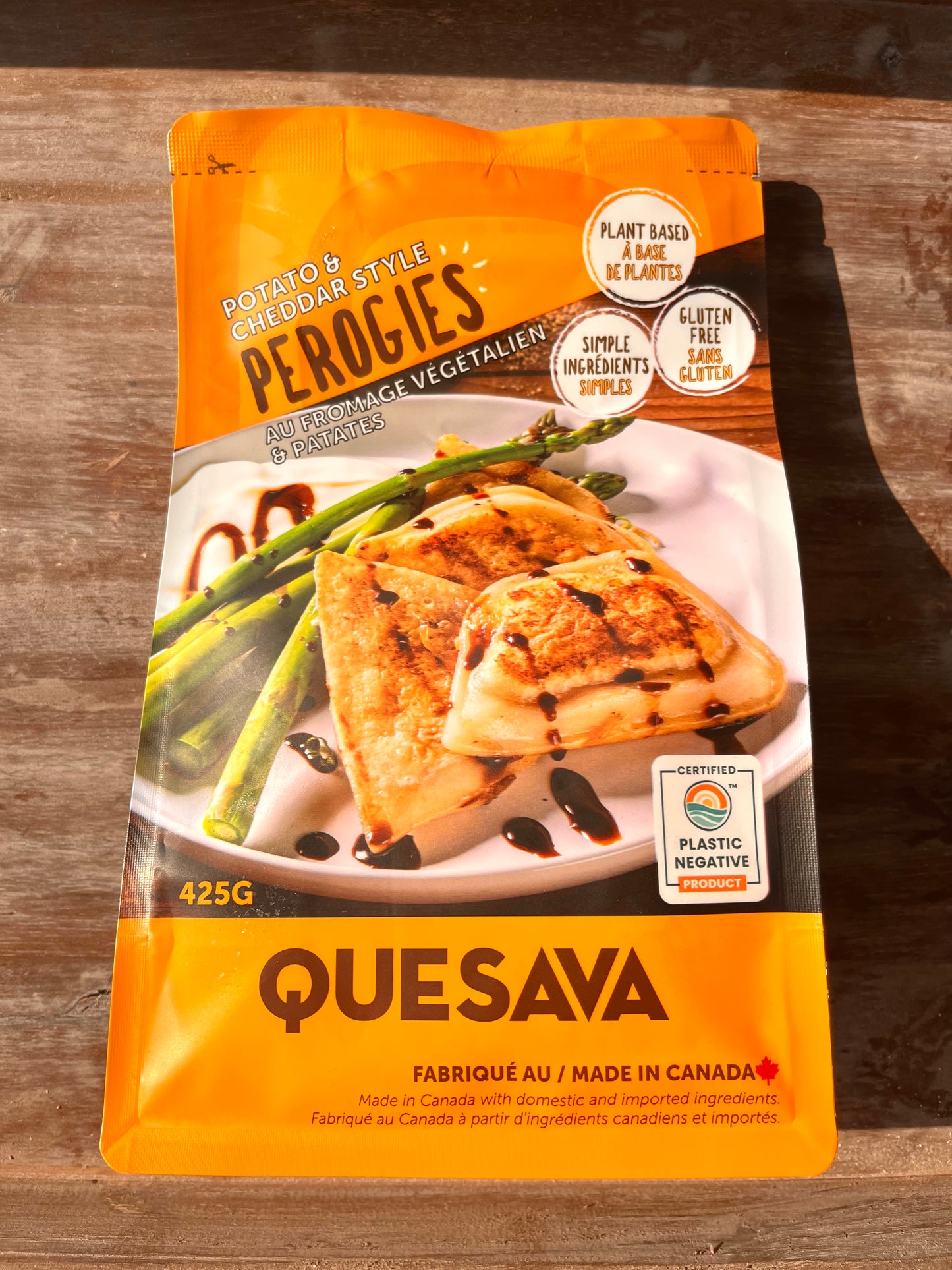 Potato & Cheddar Style Perogies By Quesava (425g)