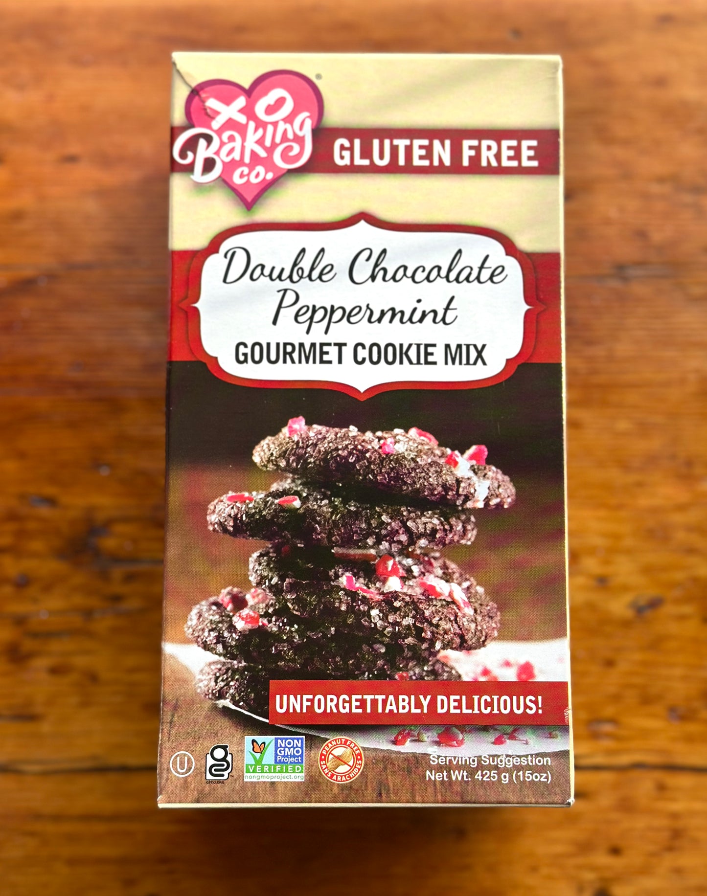 Double Chocolate Peppermint Cookie Mix By XO Baking