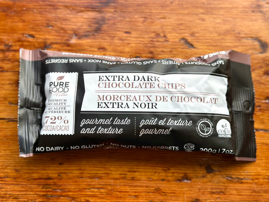 Extra Dark Chocolate Chips By Pure Food