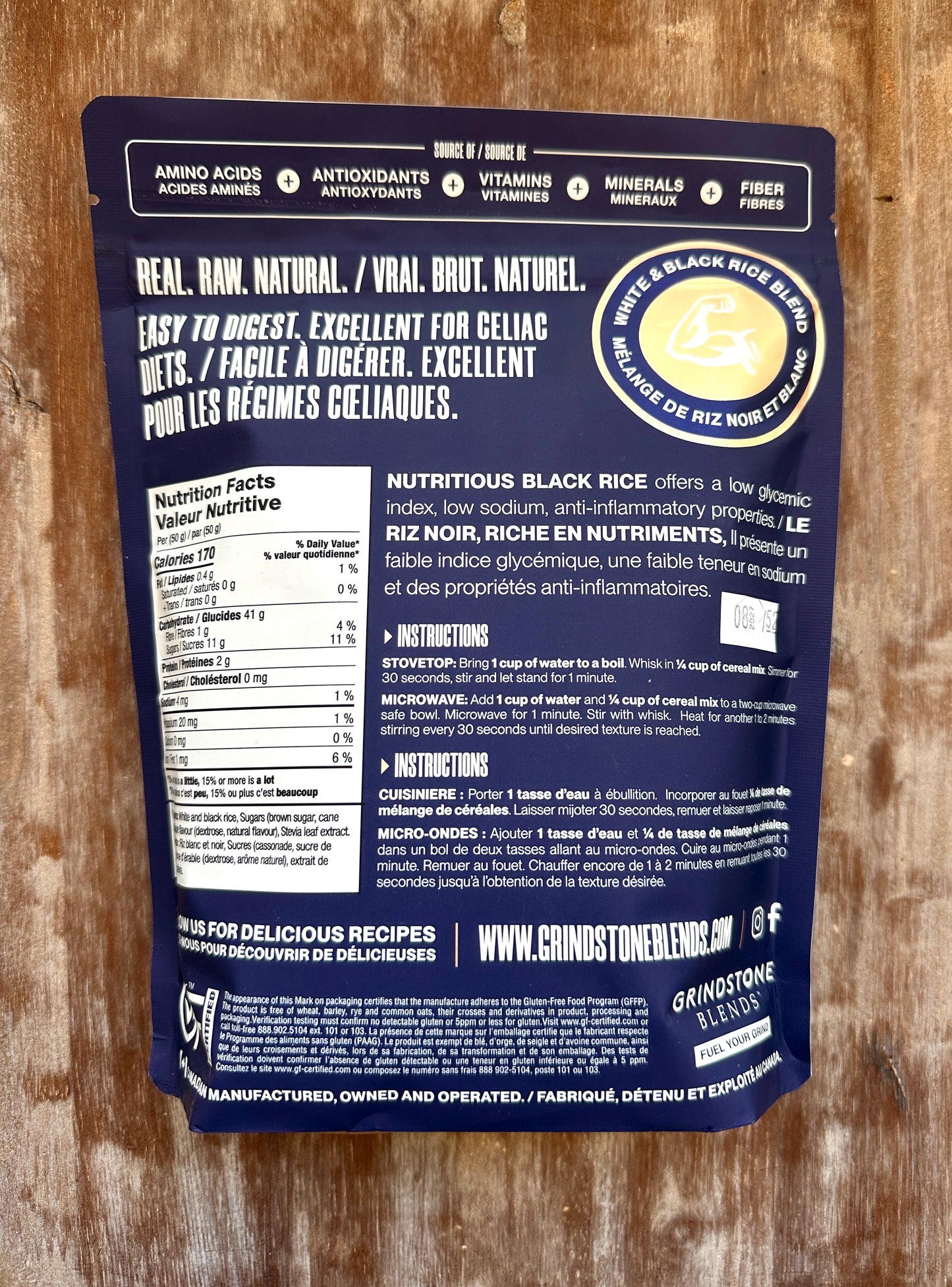 Maple Butter Tart Hot Rice Cereal By Grindstone Blends