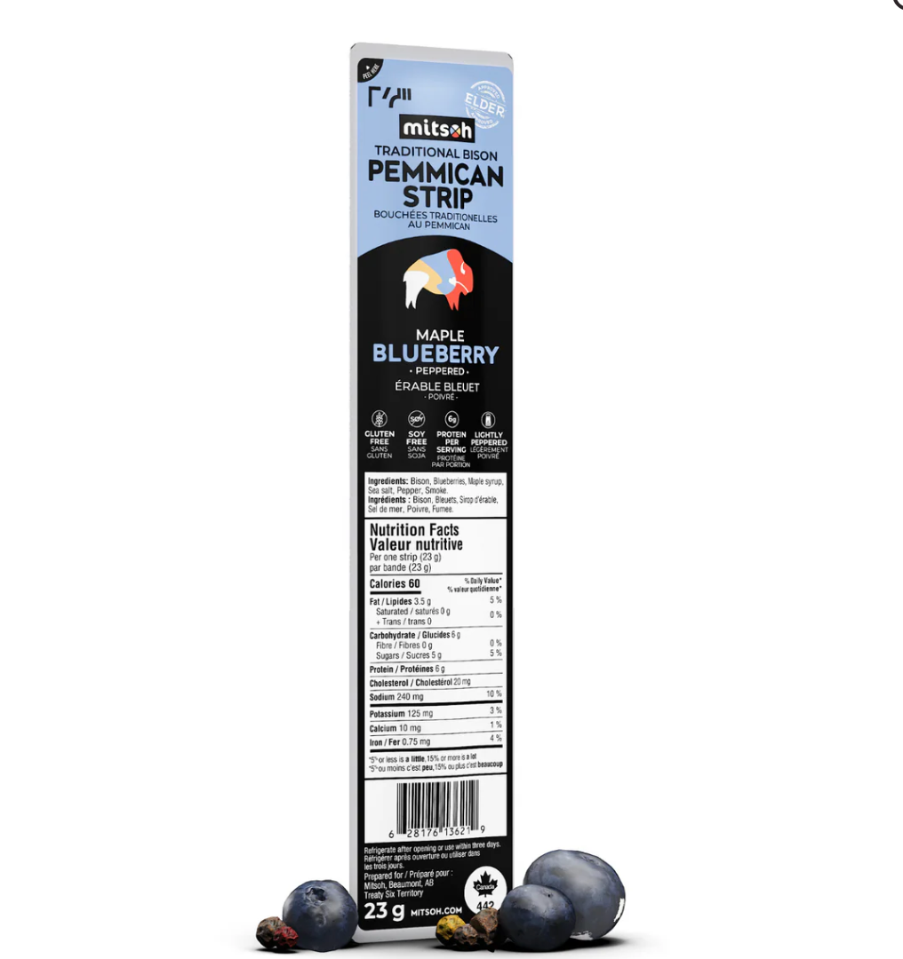 Pemmican Strip - Maple Blueberry By Mitsoh
