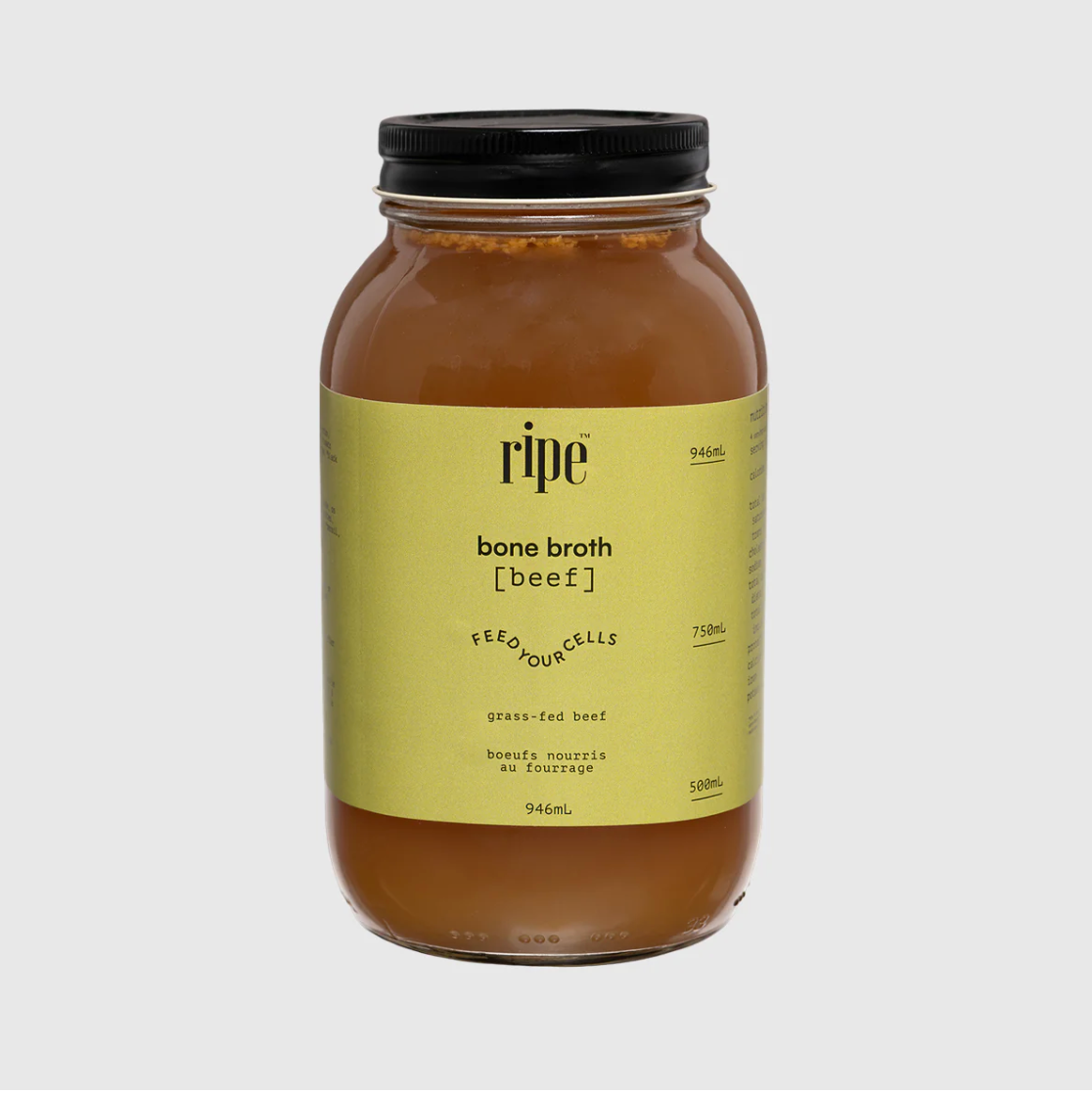 Grass-Fed Beef Bone Broth (946 mL) By Ripe