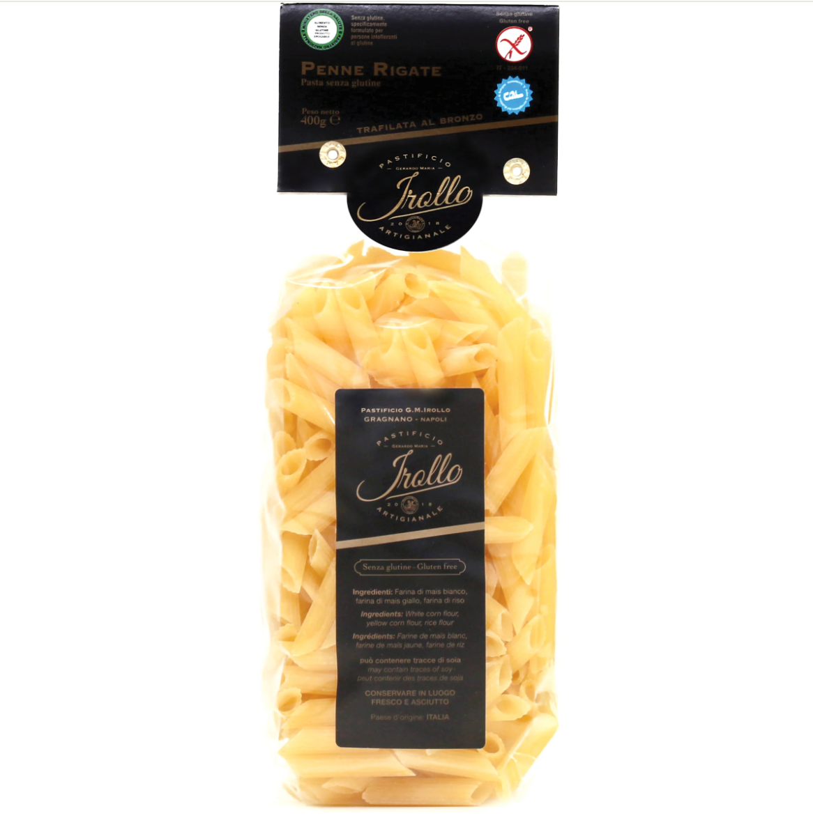 Penne Rigate Gluten Free Pasta By Irollo