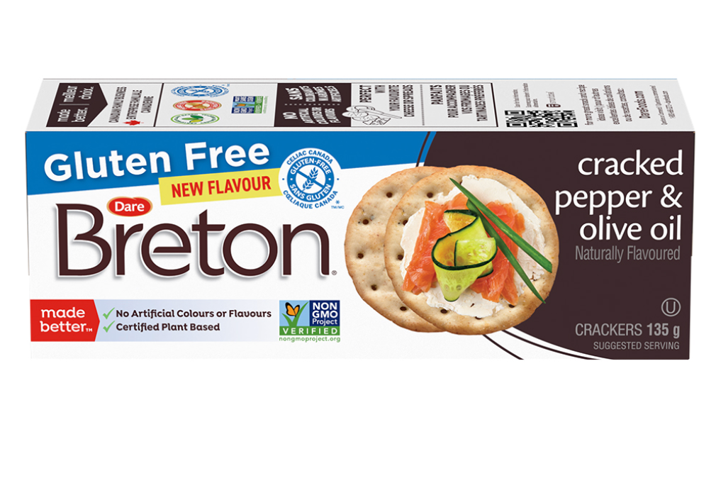 Olive oil & cracked Pepper Cracker By Breton