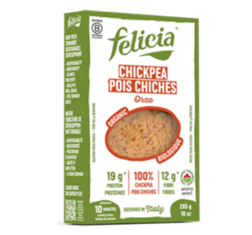 Organic Chickpea Orzo by Felicia