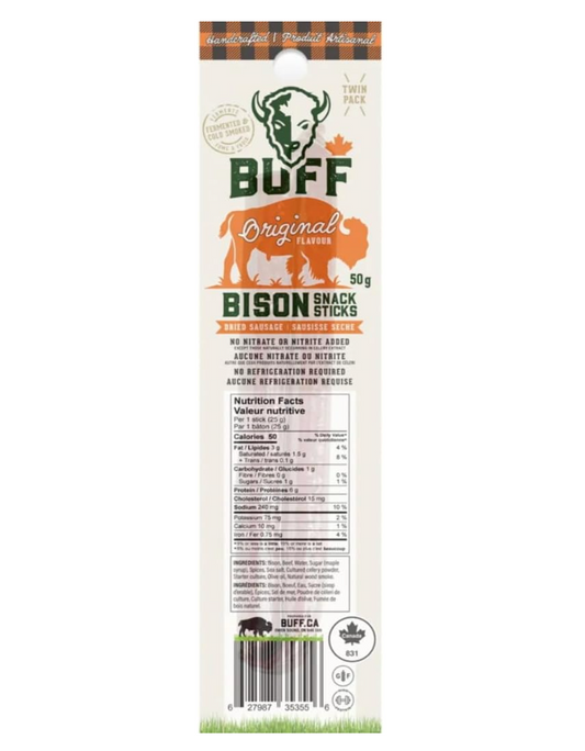 Buff Original Bison snack sticks (twin pack)