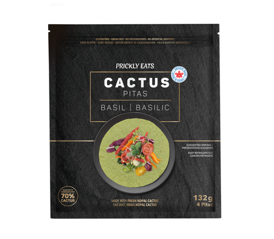 Cactus Basil Pitas by Prickly Eats