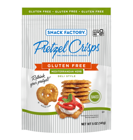 Gluten Free Mediterranean Herb Pretzels by Snack Factory
