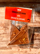 Milk Chocolate Bark With Caramel & Orange By Chocolate Tales